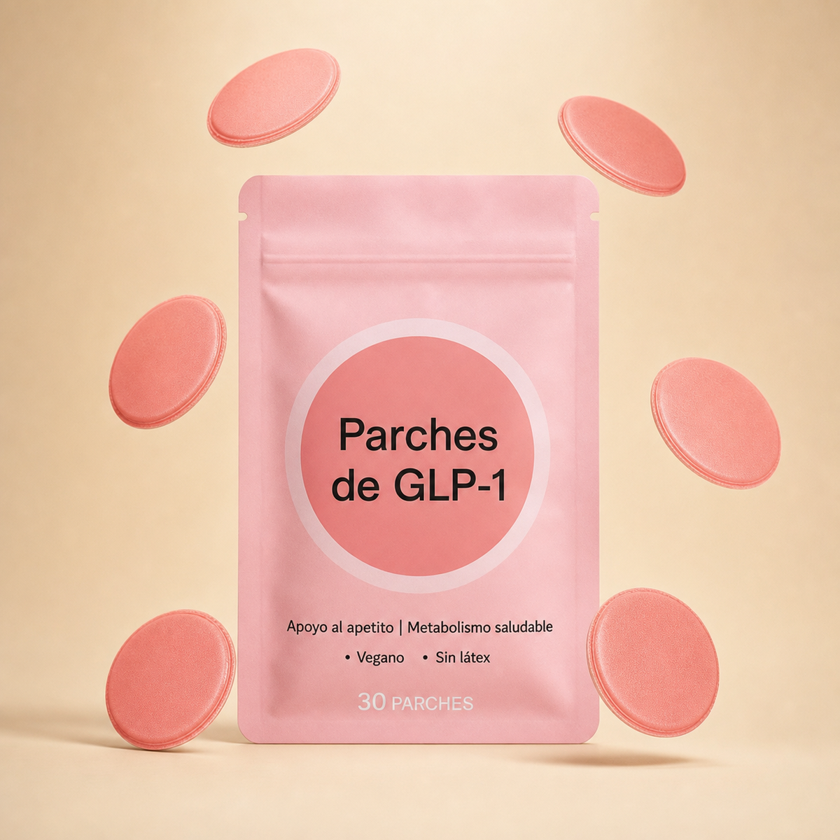 SaNmOr - Parches para Controlar Antojos | 1 al Día · Veganos · Sin Cafeína | Pack 30 Unidades