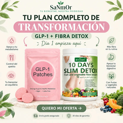 Batido detox con fibra natural que ayuda a acelerar el metabolismo y apoyar la pérdida de peso en solo 10 días