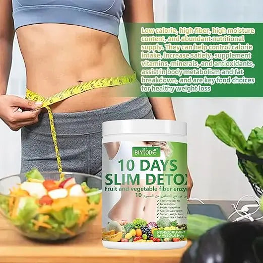 Batido detox con fibra natural que ayuda a acelerar el metabolismo y apoyar la pérdida de peso en solo 10 días