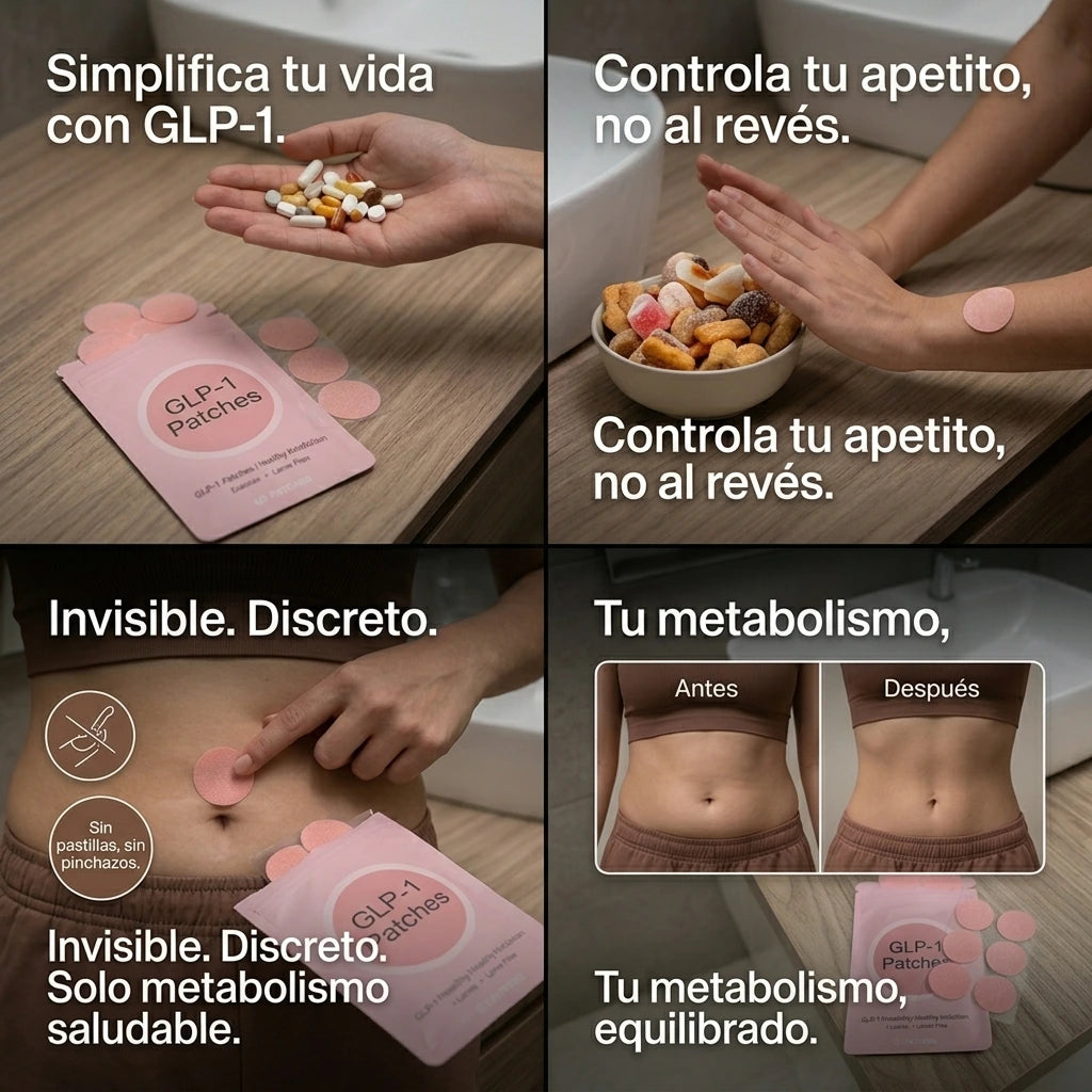 SaNmOr - Parches para Controlar Antojos | 1 al Día · Veganos · Sin Cafeína | Pack 30 Unidades